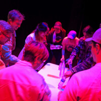 <em>Bottle Flip Contest</em> - Rule #1: do not flinch!