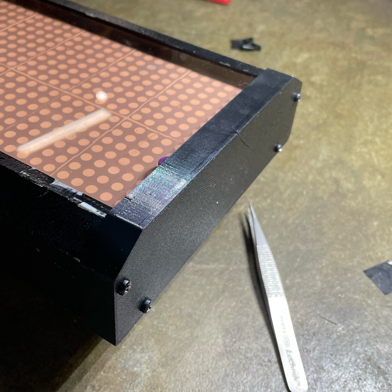 The 3D printed cap fit nicely.