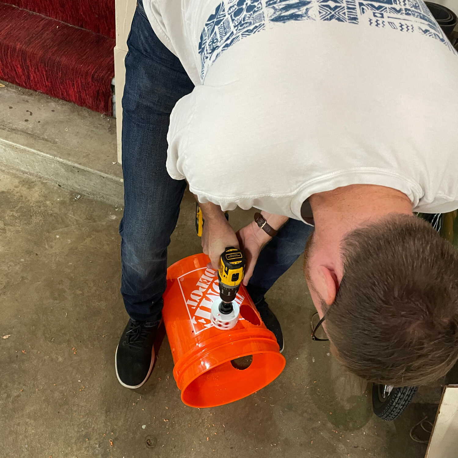 My friend Jamie came over and built one of his own!